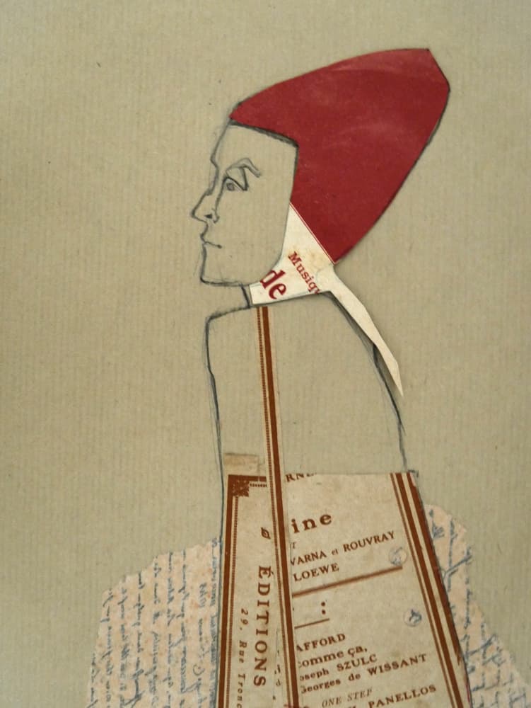 Red Hat Paper Profile by Doris Schmitz — canvas wall art