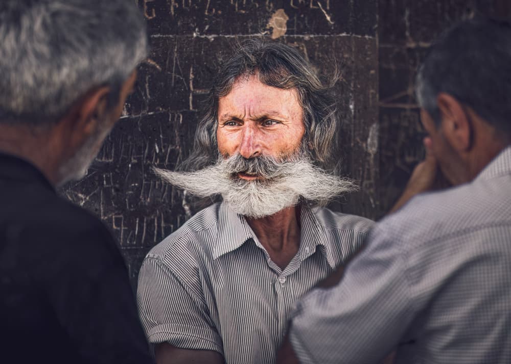 Wise Man With Mustache by Marco Tagliarino — canvas wall art