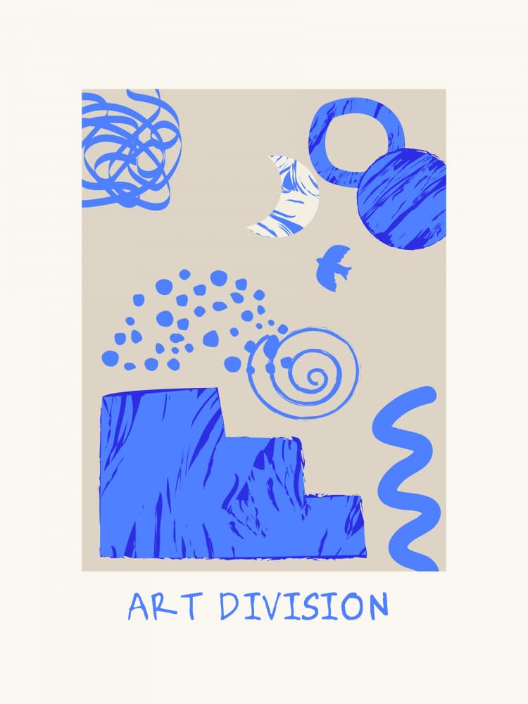 Blue Whirl Insight by Treechild — canvas wall art