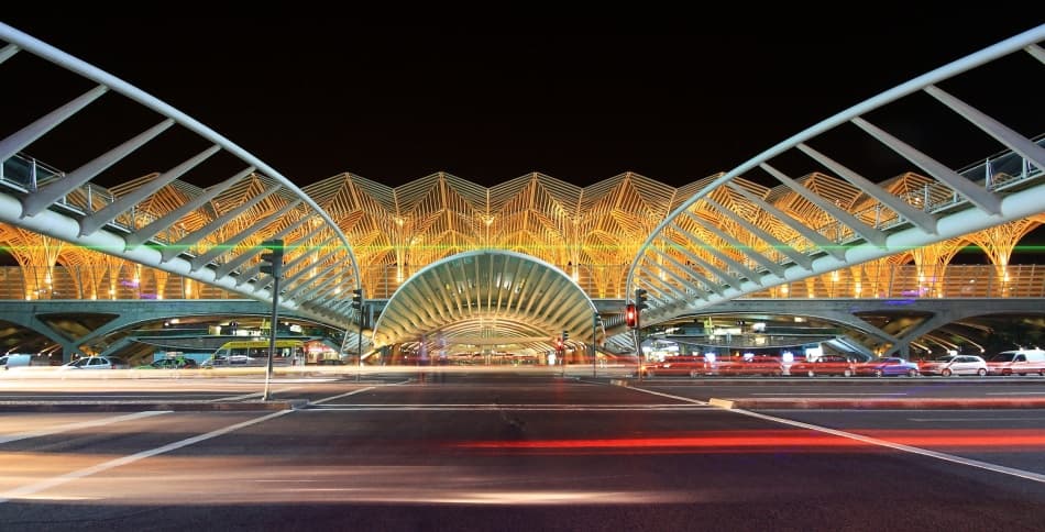 Golden City Station by Paulo Nogueira — canvas wall art