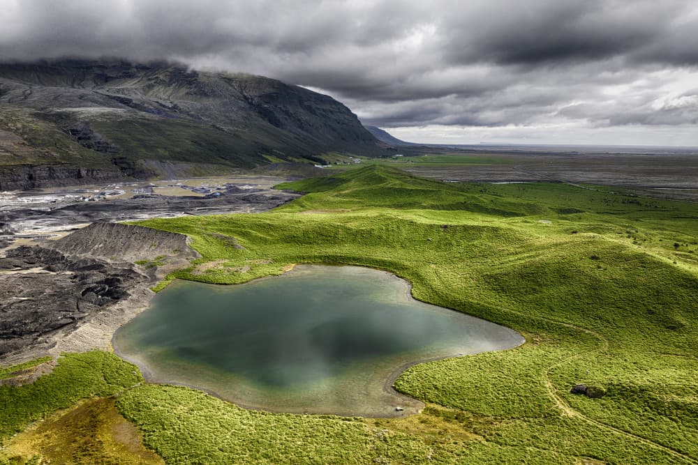 Green Valley Mountain Lake by Þorsteinn H. Ingibergsson — canvas wall art