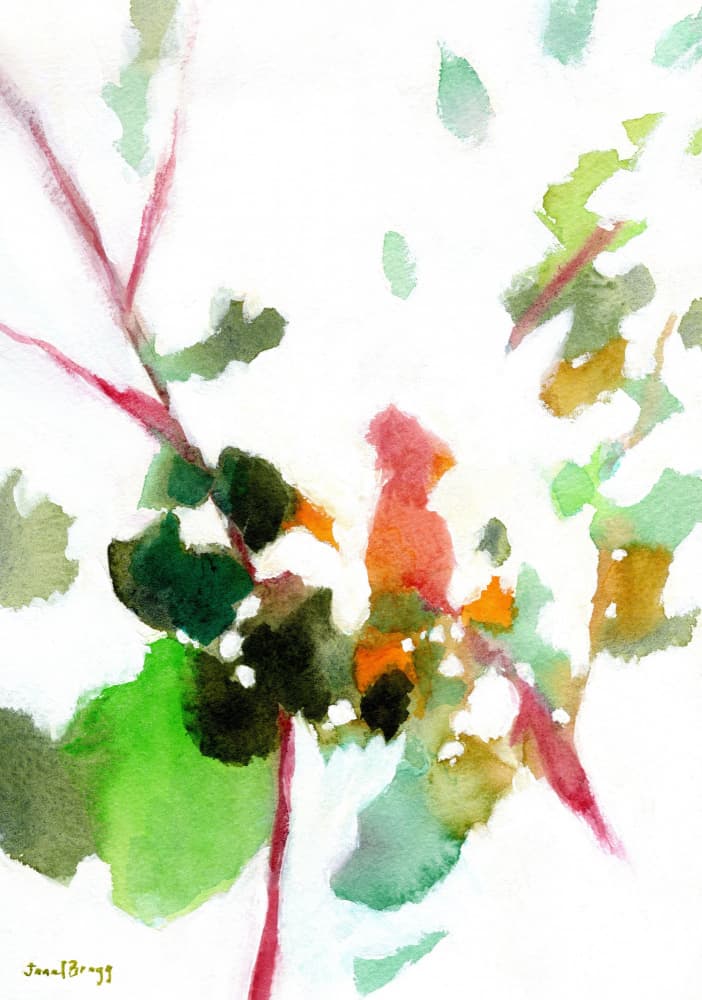 Vibrant Botanical Impression by Janel Bragg — canvas wall art