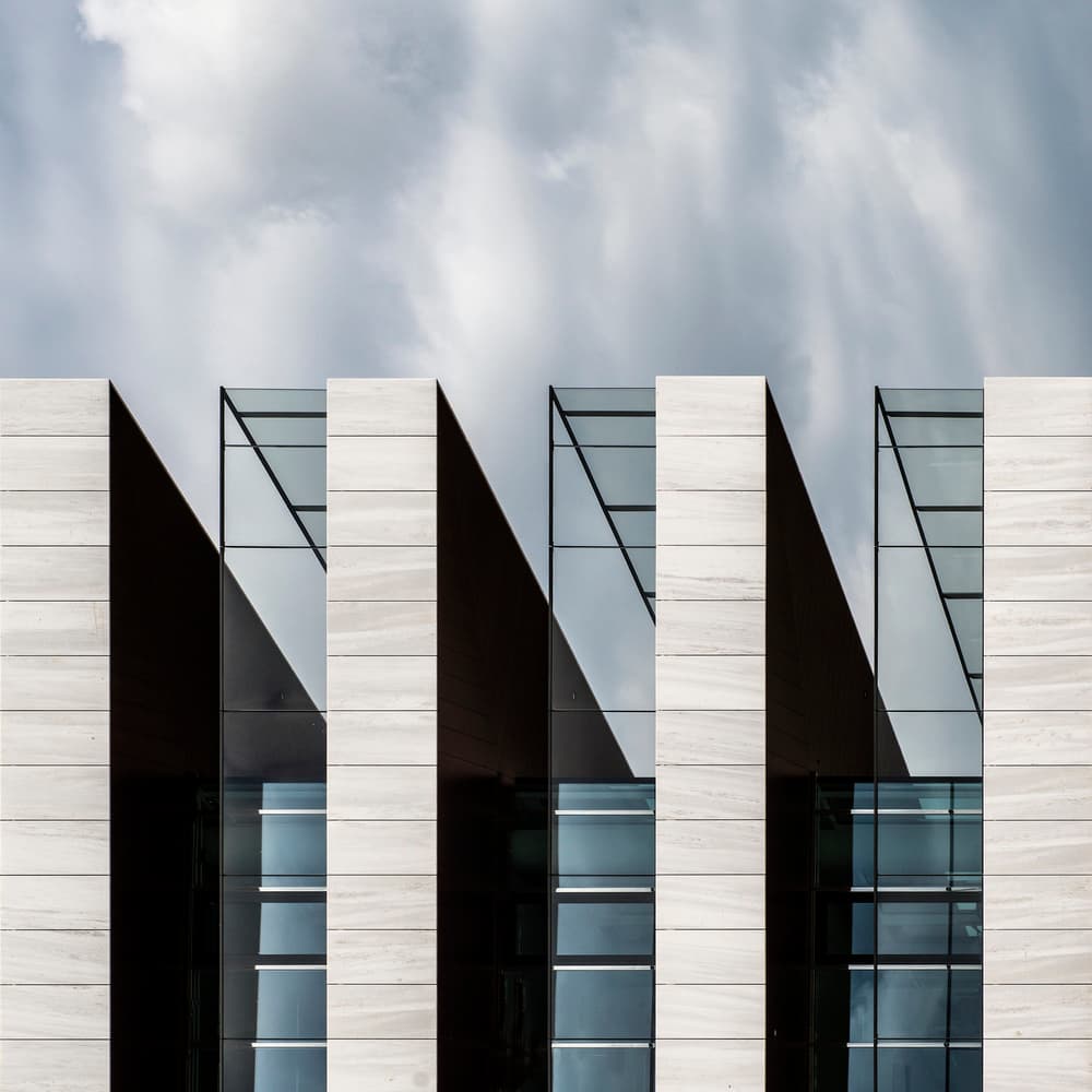 Minimalist Facade Geometry by Gerard Jonkman — canvas wall art