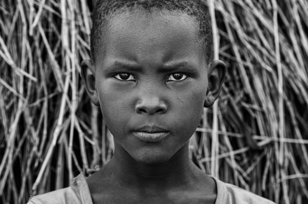 Intense Young Gaze by Joxe Inazio Kuesta Garmendia — canvas wall art