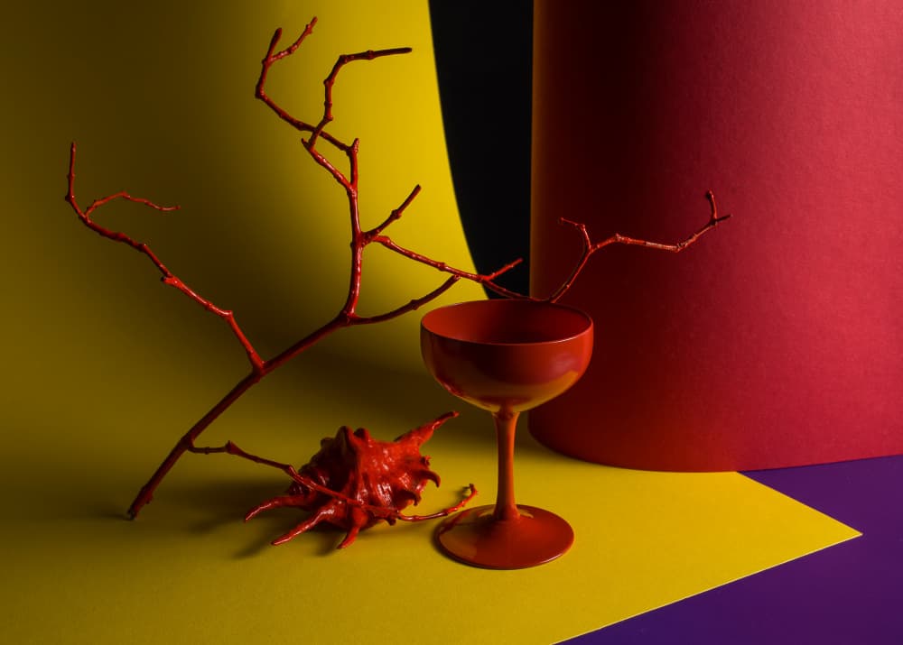 Red Still Life Composition by Evgeniy Popov — canvas wall art