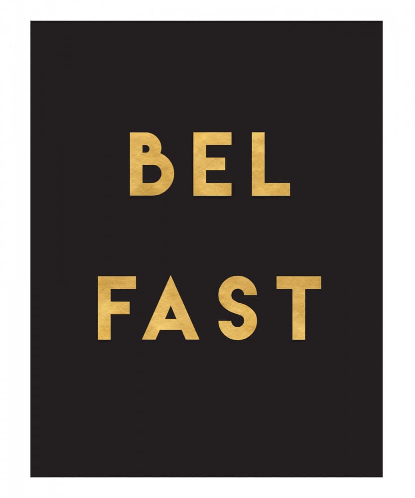 Bold Belfast Gold by Emiliano Deificus — canvas wall art