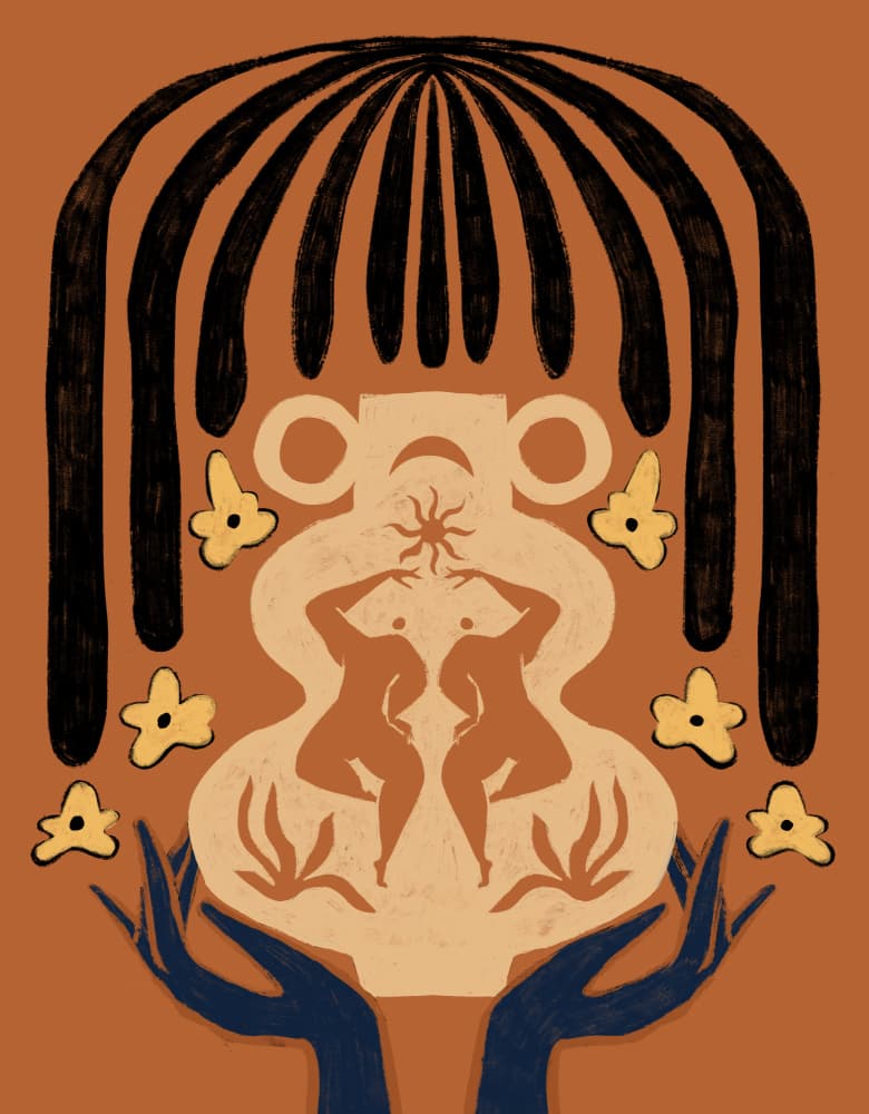 Vessel Collection : Sun &amp; Moon by Arty Guava — canvas wall art