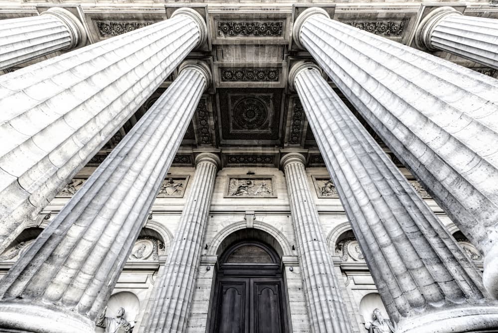 Grand Classical Columns by Ashley Sowter — canvas wall art