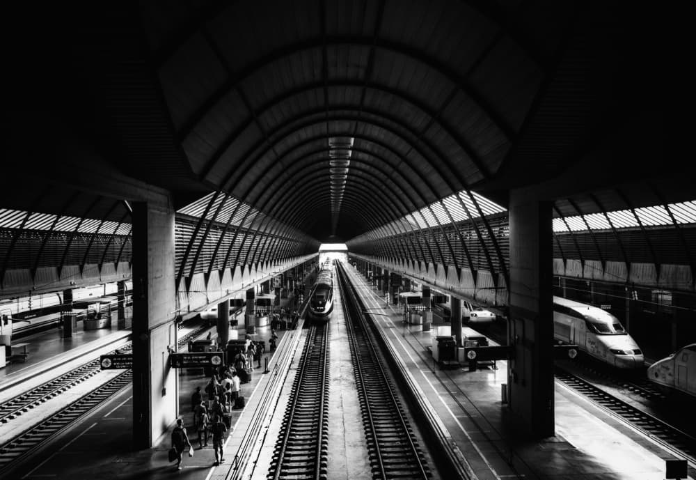 Grand Station Perspective by Juan Marín Gómez — canvas wall art