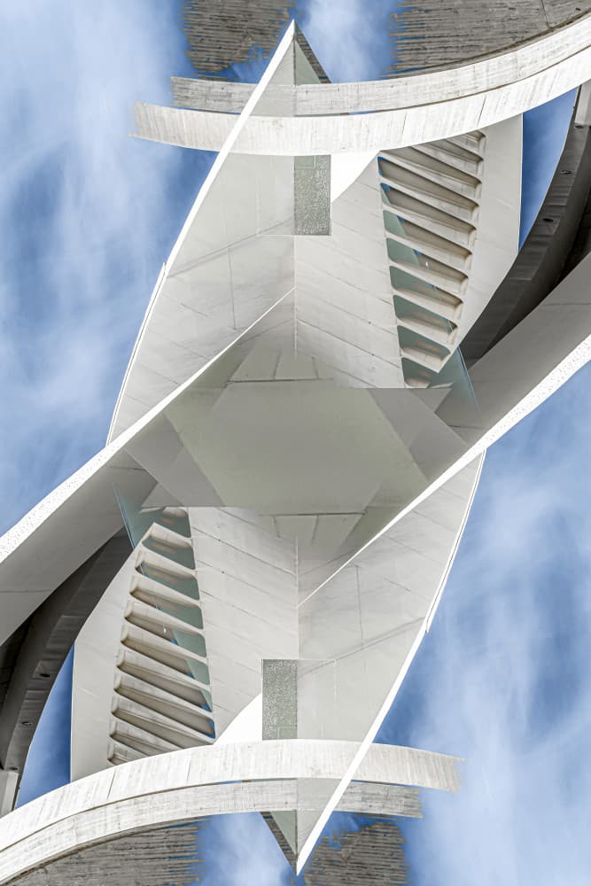 Abstract Concrete Symmetry by Dieter Walther — canvas wall art