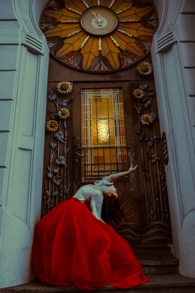 Elegant Dancer Entrance by Barbora Biňovcová — canvas wall art