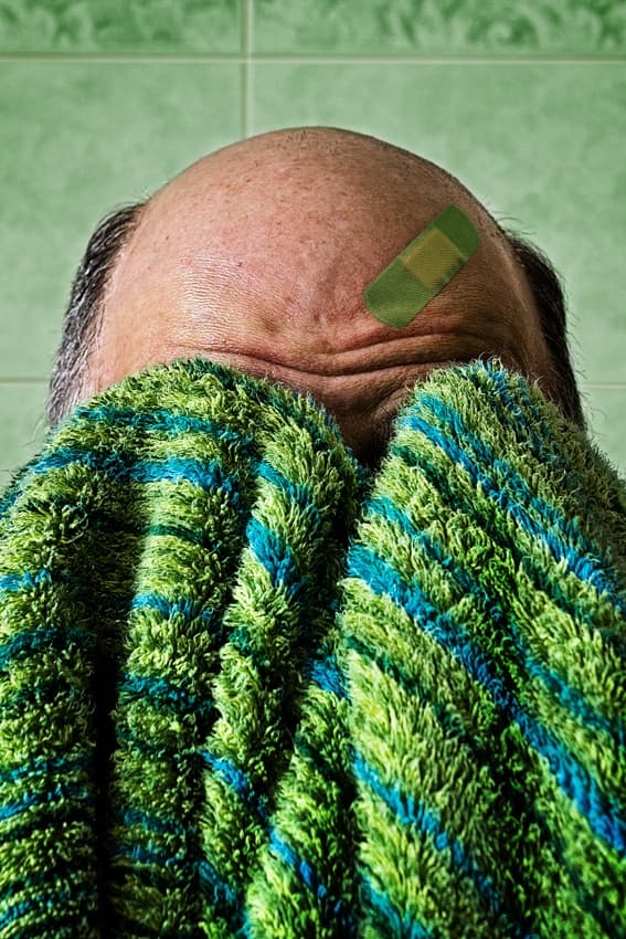Bandaid On Forehead by Mister Solo — canvas wall art