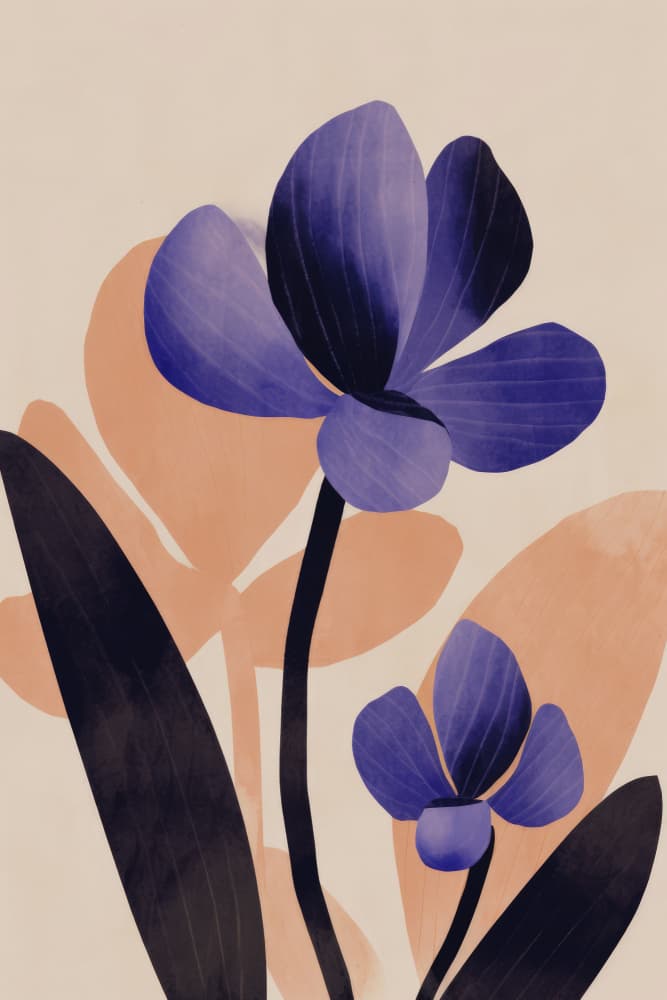 Violet Harmony by Treechild — canvas wall art