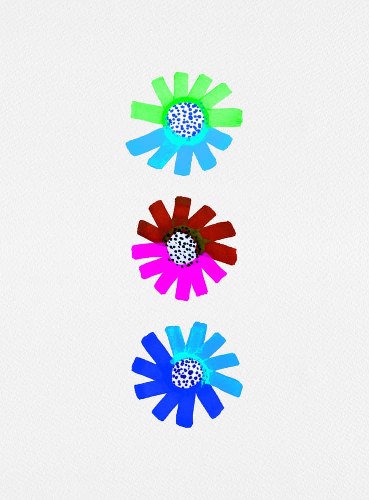 Fancy Florals Trio Baby Blue by Michele Channell — canvas wall art