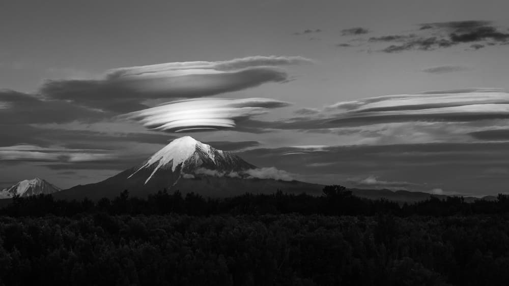 Snowy Peak Lenticular Cloud by Lukáš Ildža — canvas wall art