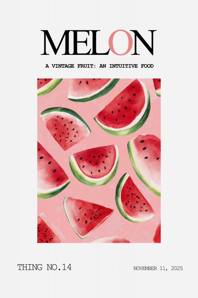 Vibrant Watermelon Slices by Rafal Kulik — canvas wall art