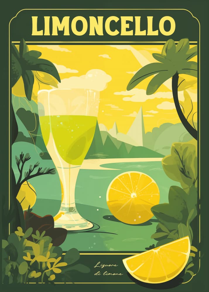 Limoncello Lemon Landscape by Andreas Magnusson — canvas wall art