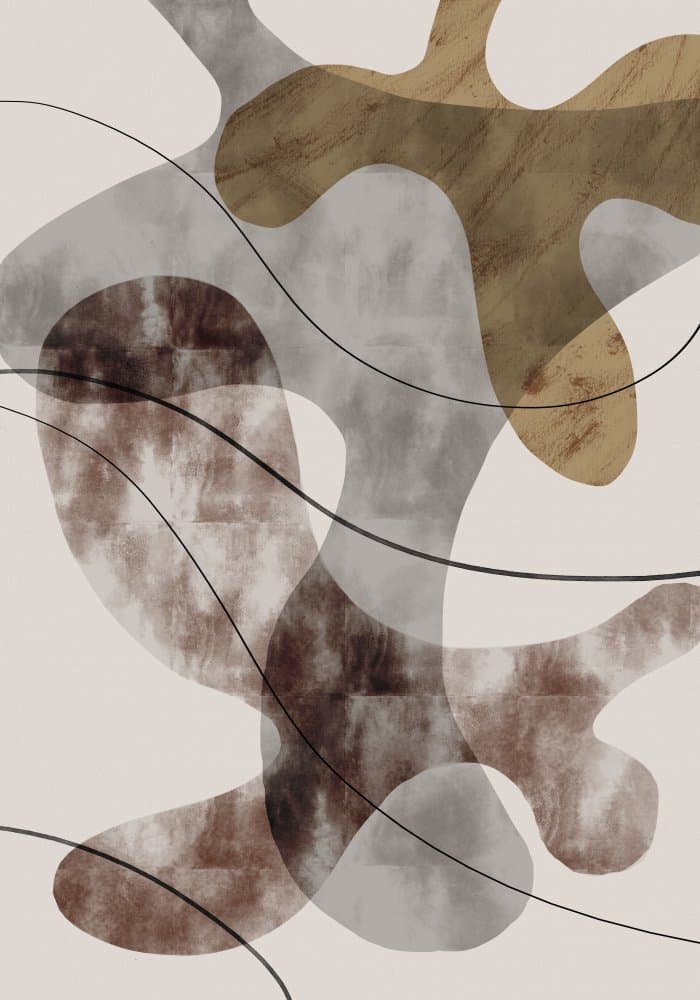 Earthy Abstract Shapes by Pictufy Studio II — canvas wall art