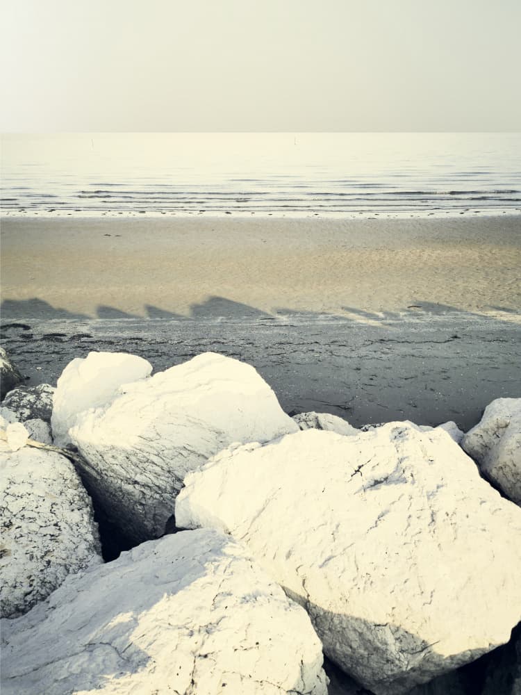 White Rocks Calm Sea by Angelo Cerantola — canvas wall art