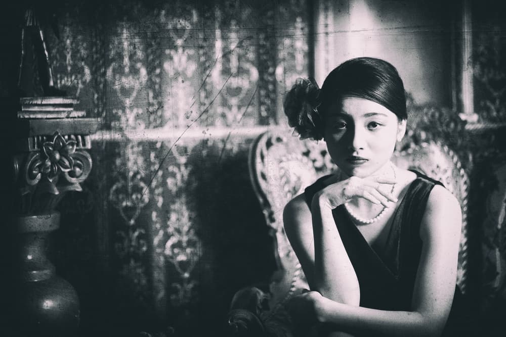 Vintage Glamour Portrait by Daisuke Kiyota — canvas wall art