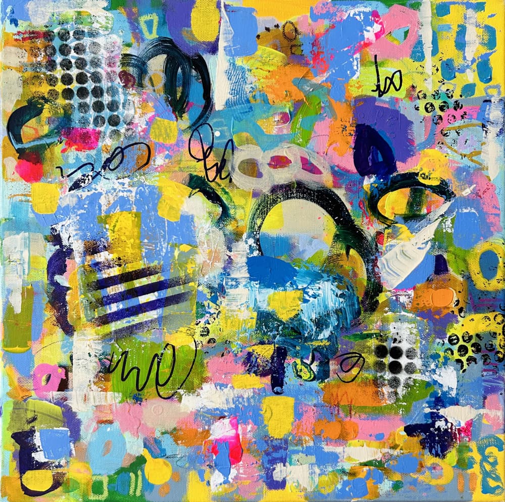 Vibrant Abstract Expression by Irene Chua — canvas wall art