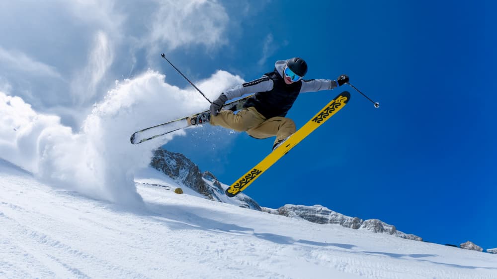 Mountain Ski Jump by tianhuayu — canvas wall art