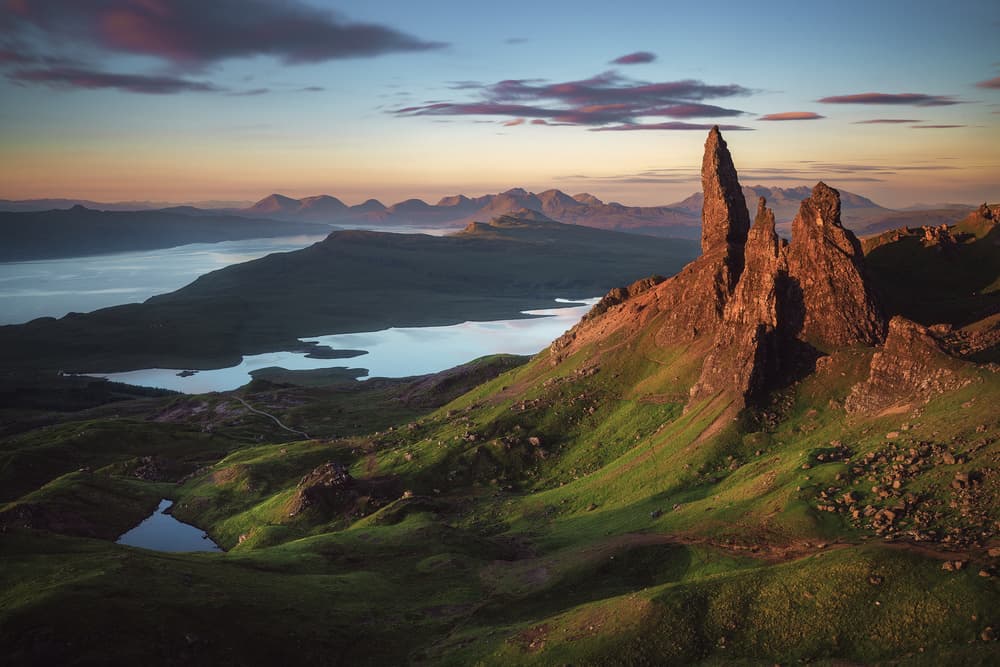 Old Man Storr Sunrise by Jean Claude Castor — canvas wall art