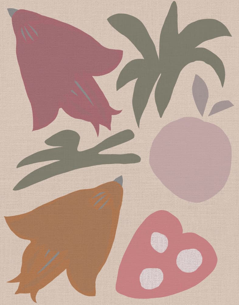 Muted Organic Nature Collage by Josie George — canvas wall art