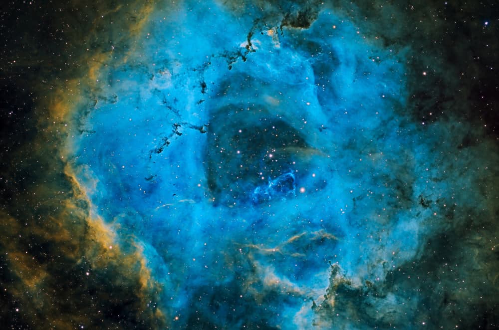 Glowing Blue Nebula by Vikas Chander — canvas wall art