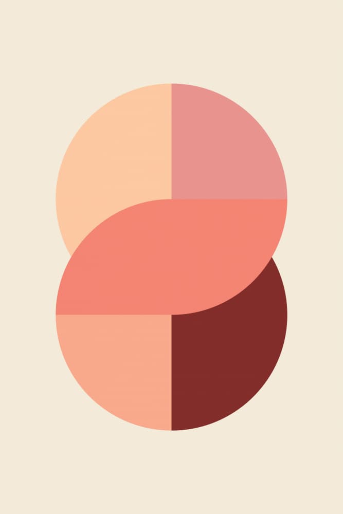 Blush Geometric Balance by Pictufy Studio — canvas wall art