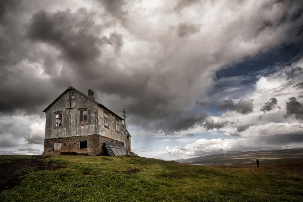 Abandoned House Vast Landscape by Þorsteinn H. Ingibergsson — canvas wall art