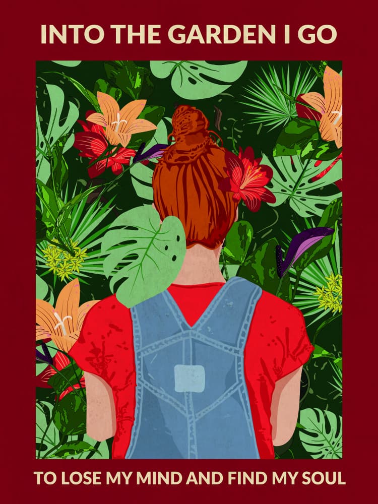 Lush Garden Retreat by WallChart Art Studio — canvas wall art