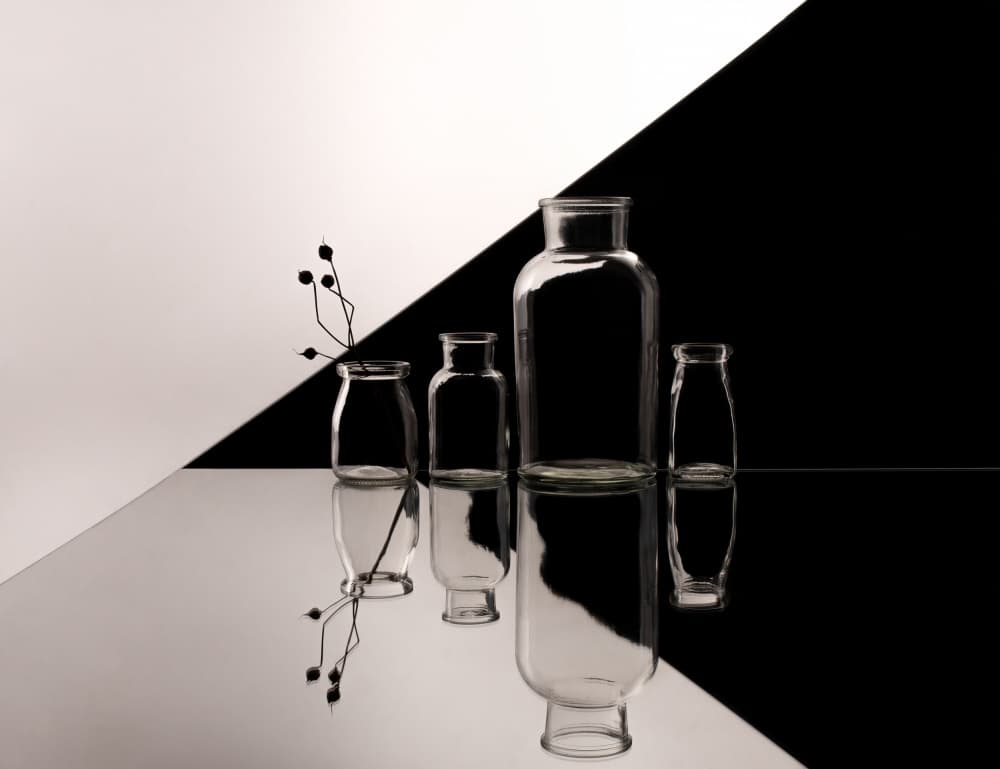 Elegant Glass Reflections by Margareth Perfoncio — canvas wall art