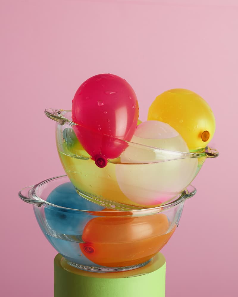 Colorful Water Balloons by Julia Ramiro — canvas wall art