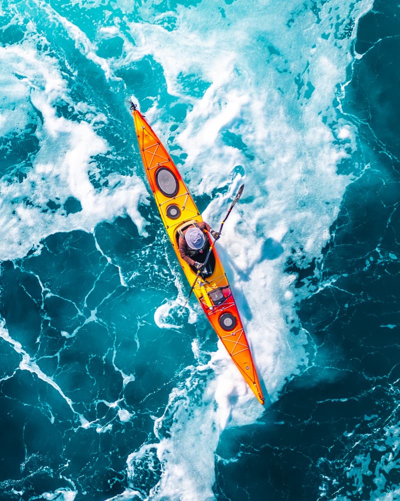 Wild River Kayaking by Gilad Topaz — canvas wall art