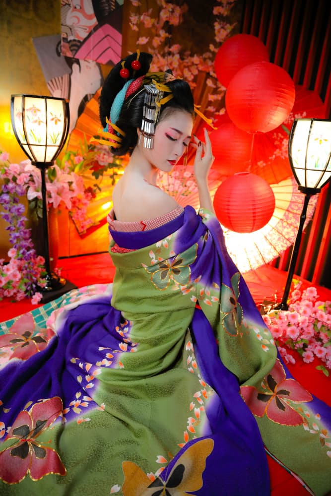 Traditional Japanese Beauty by boss — canvas wall art