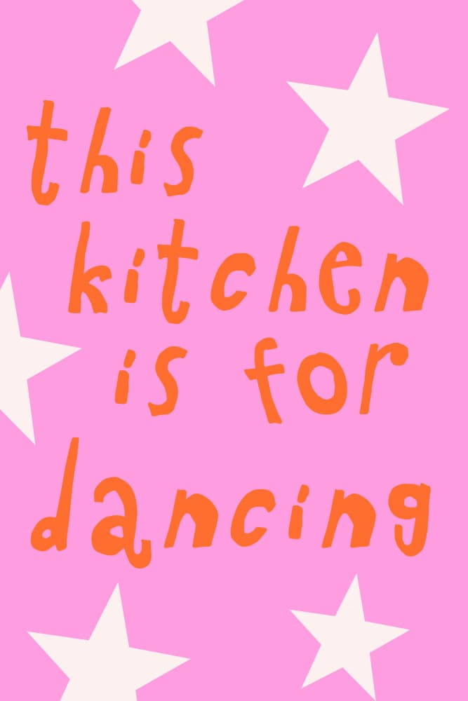 Thiskitchenisfordancing(stars) by Treechild — canvas wall art