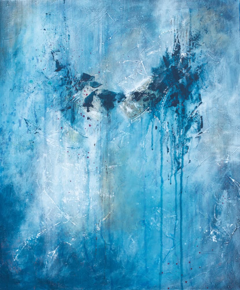 Fluid Blue Energy by Lillian Christiansson — canvas wall art