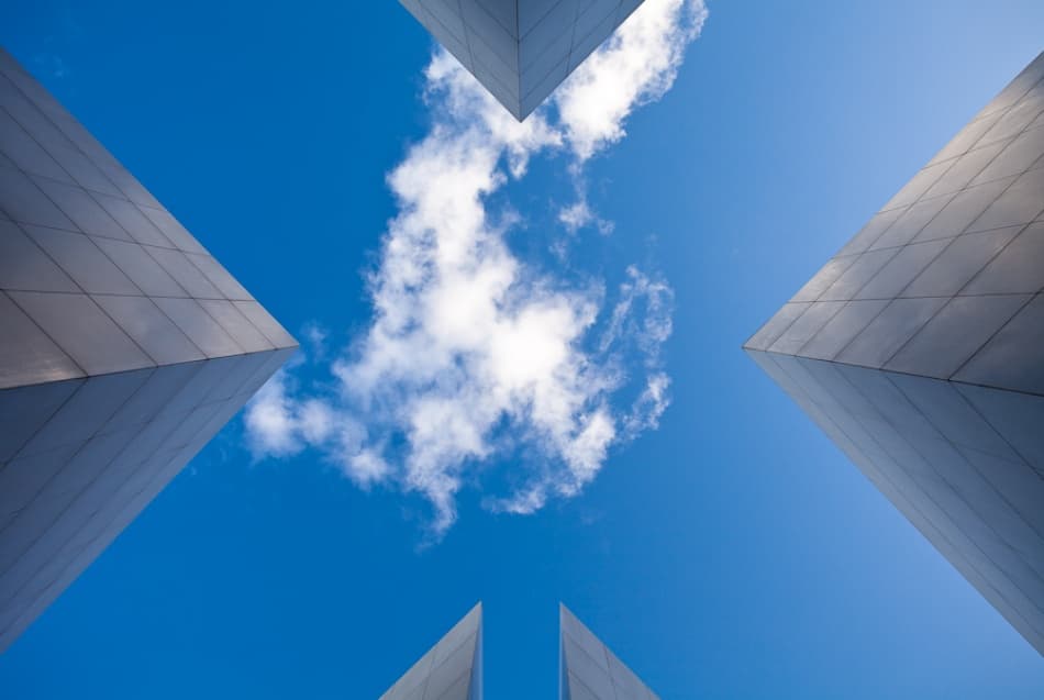 Modern Geometric Sky View by Guillaume Vigoureux — canvas wall art
