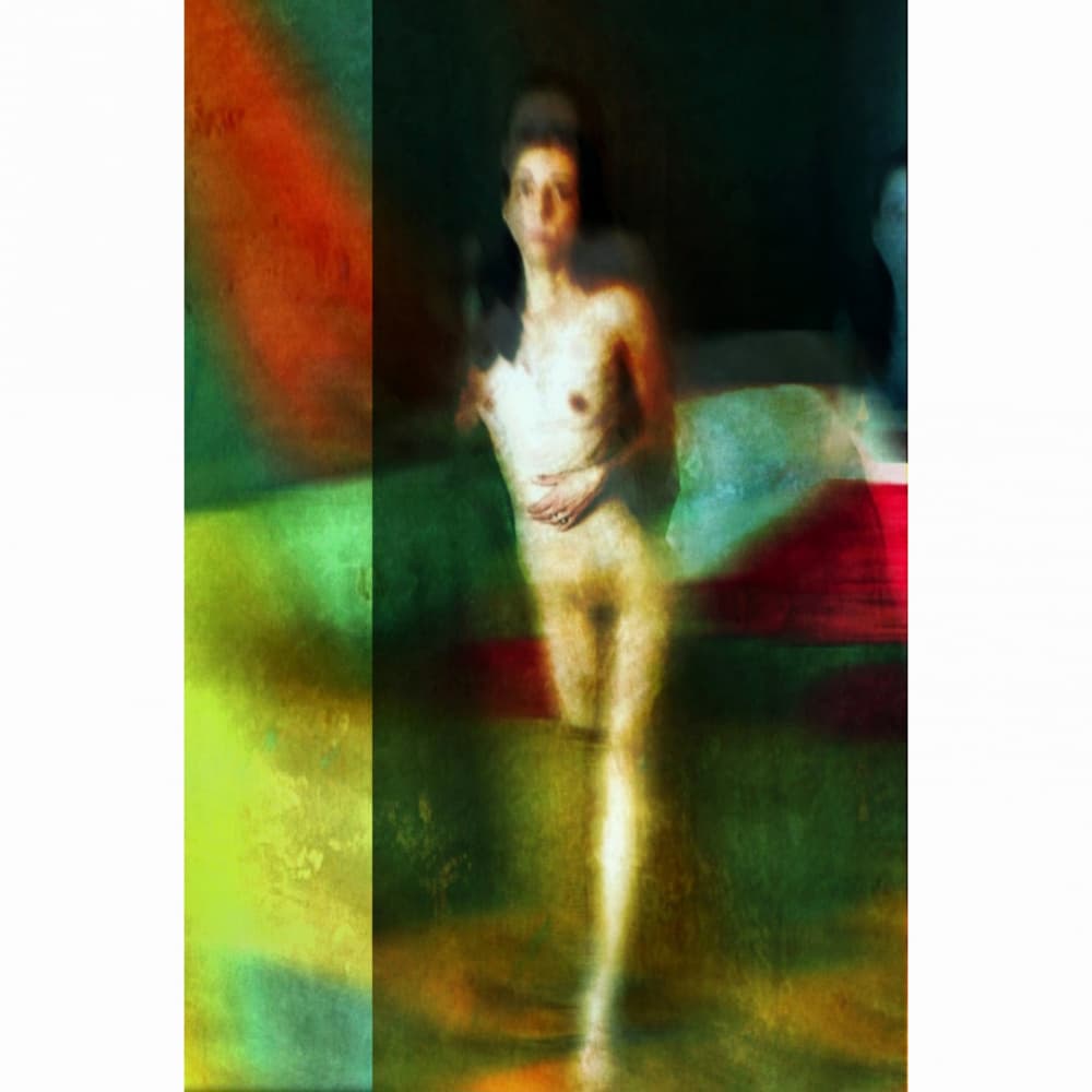 Blurred Abstract Nude by Pe Be — canvas wall art