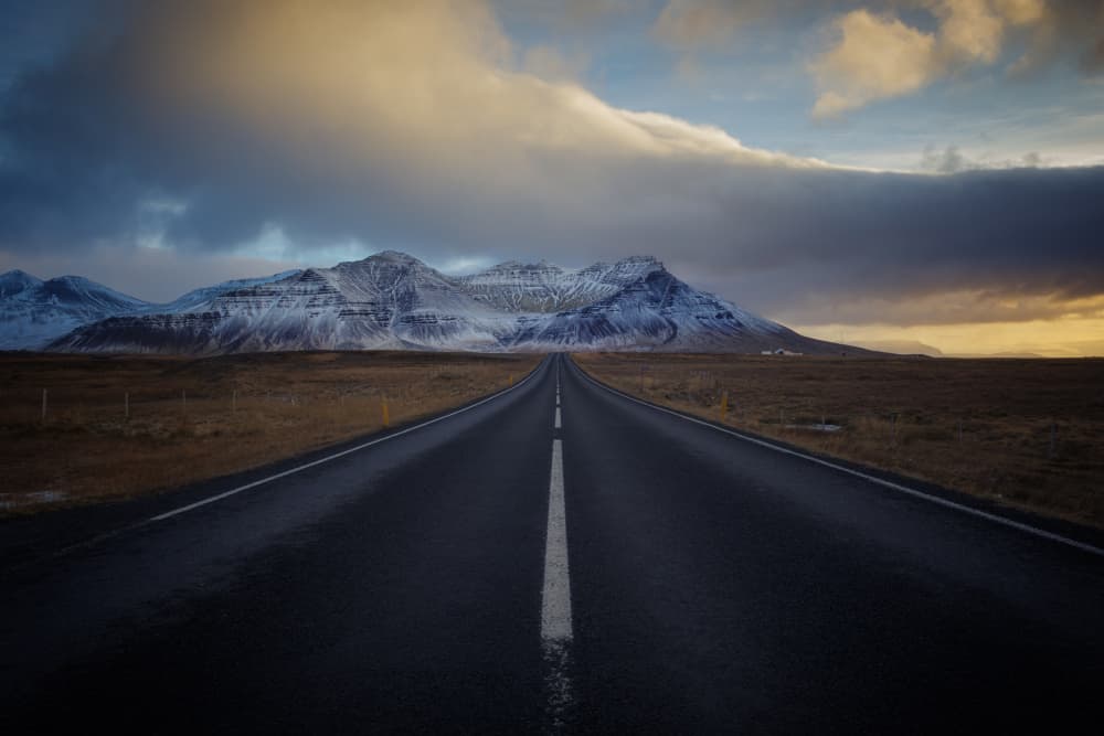 Road to Snowy Mountains by Doroteo Tobarra Narro — canvas wall art