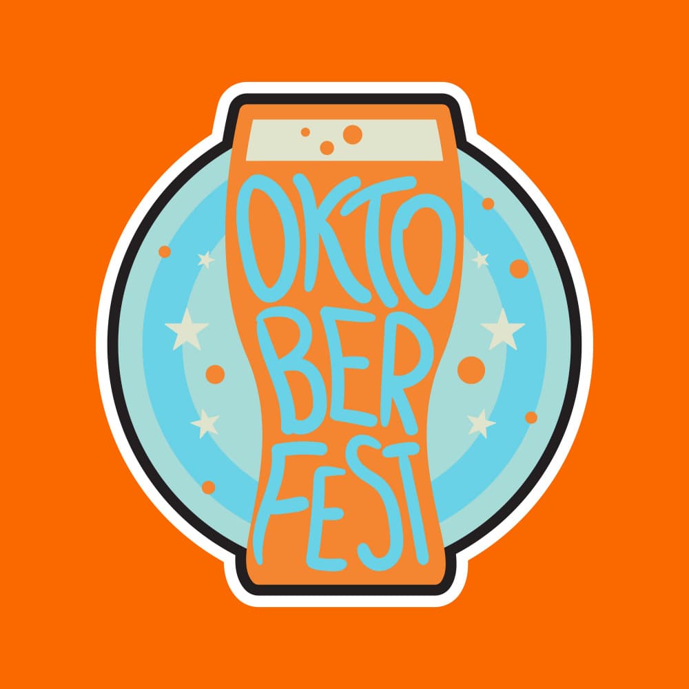 Oktoberfest Beer Glass by Marika Barsrsind — canvas wall art