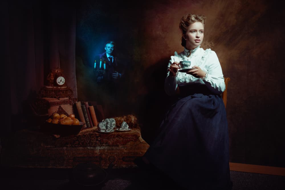 Victorian Ghostly Encounter by Ineke Mighorst — canvas wall art