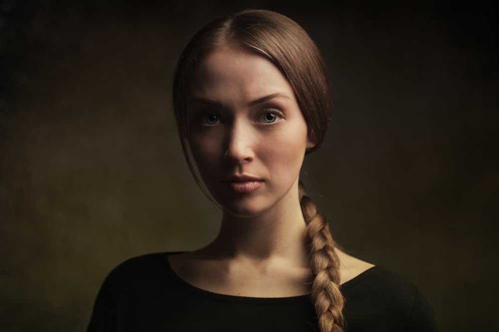 Pensive Young Woman by Konstantin Pilipchuk — canvas wall art