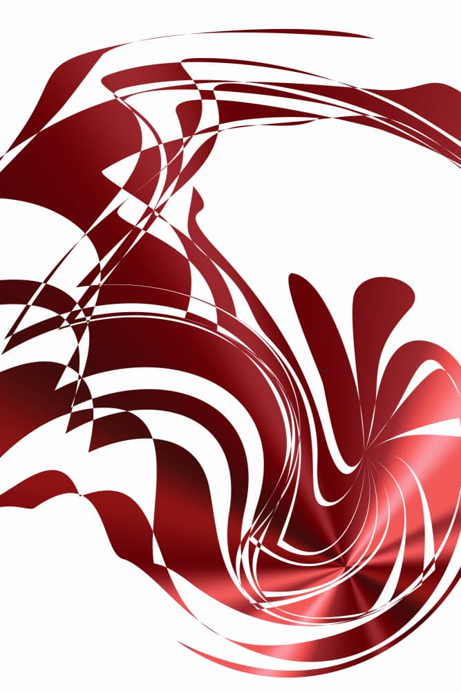 Dynamic Red Swirl by Vesuvik Designs — canvas wall art