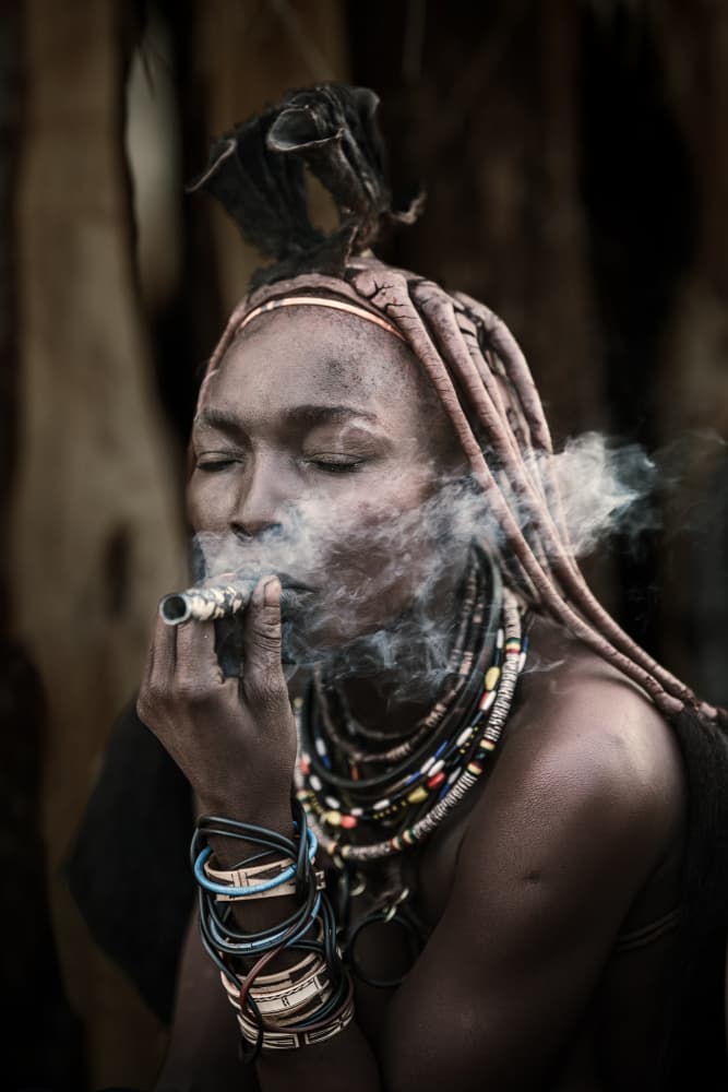 African Smoke Ritual by Trevor Cole — canvas wall art