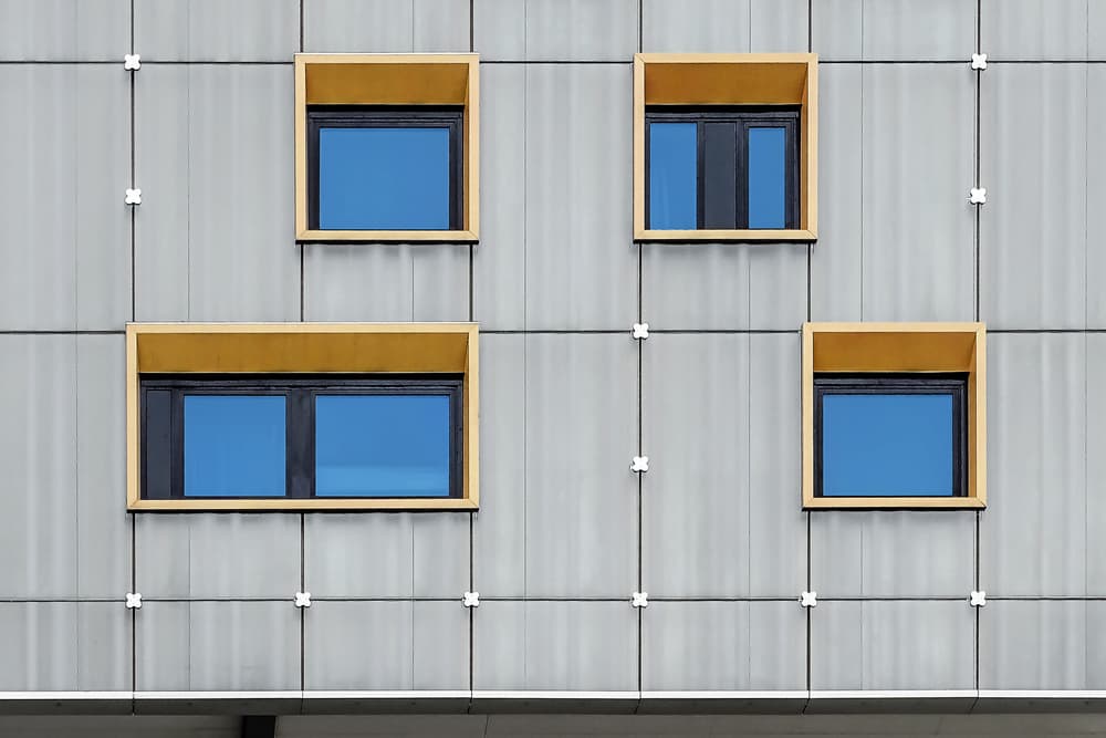 Geometric Window Facade by Henk van Maastricht — canvas wall art