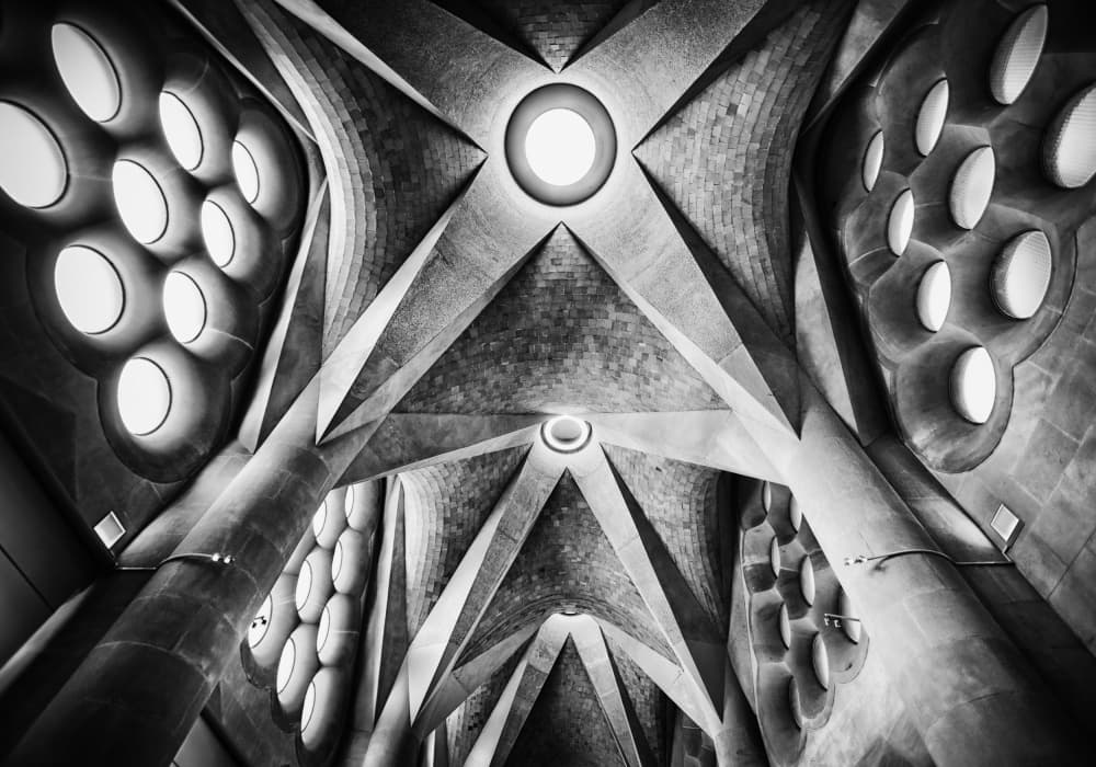 Modern Cathedral Ceiling by Ariel Ariel — canvas wall art
