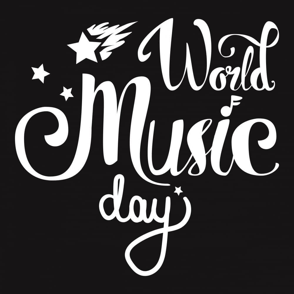 World Music Day Script by Marika Barsrsind — canvas wall art