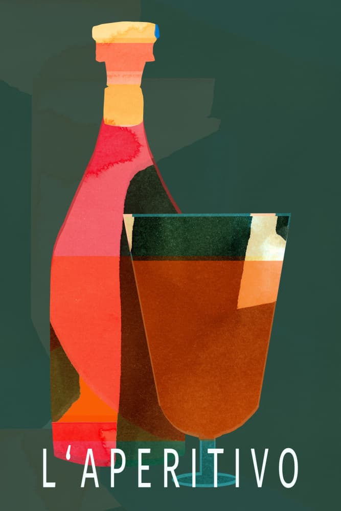 Italian Aperitivo Mood by cartissi — canvas wall art